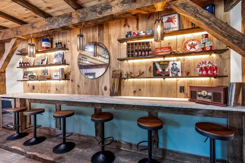 a large spacious bathroom with a large tub and sink