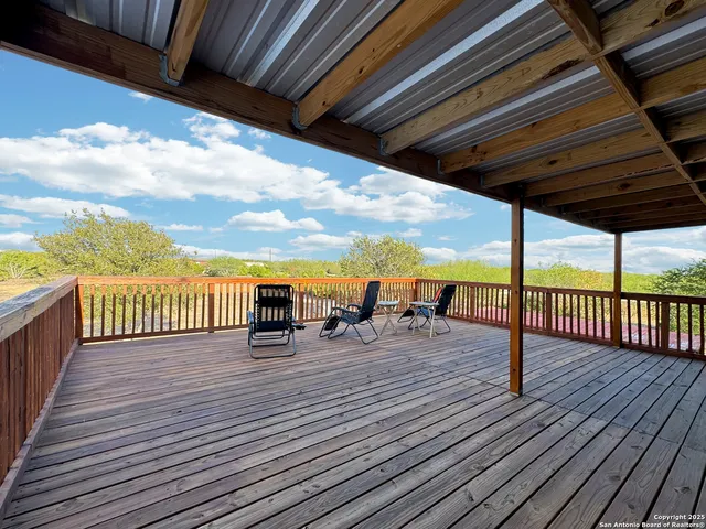 a view of a roof deck