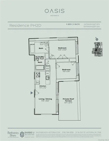 $1,250,000 | 31-16 21st Street, Unit PH2D | Astoria