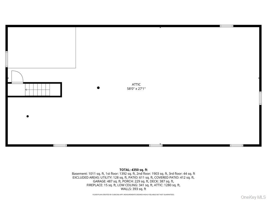 55 Harris Road Katonah, NY 10536 - Photo 50 of 50 Attic Floor Plan