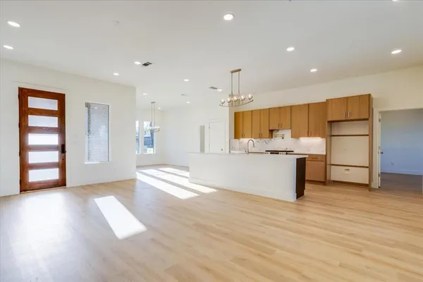 a view of an empty room