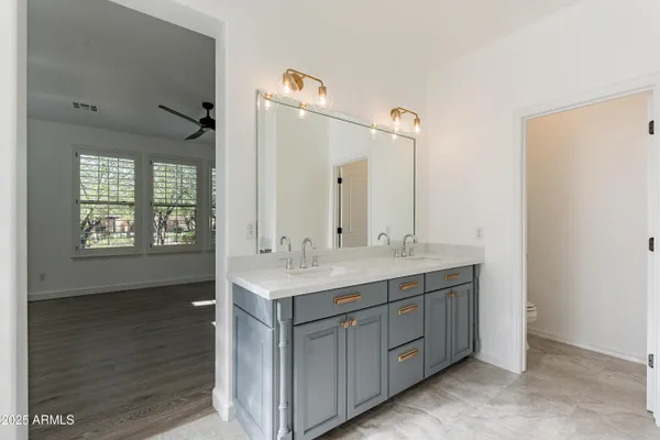 a small space with wooden floor