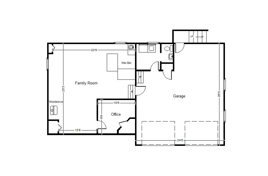 6534 Pendleton Avenue Roanoke, VA 24019 - Photo 38 of 38 Lower 2 levels floor plan