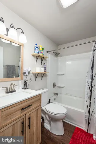 a bathroom with a sink a toilet and a bathtub