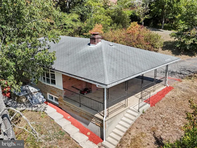 an aerial view of multiple house