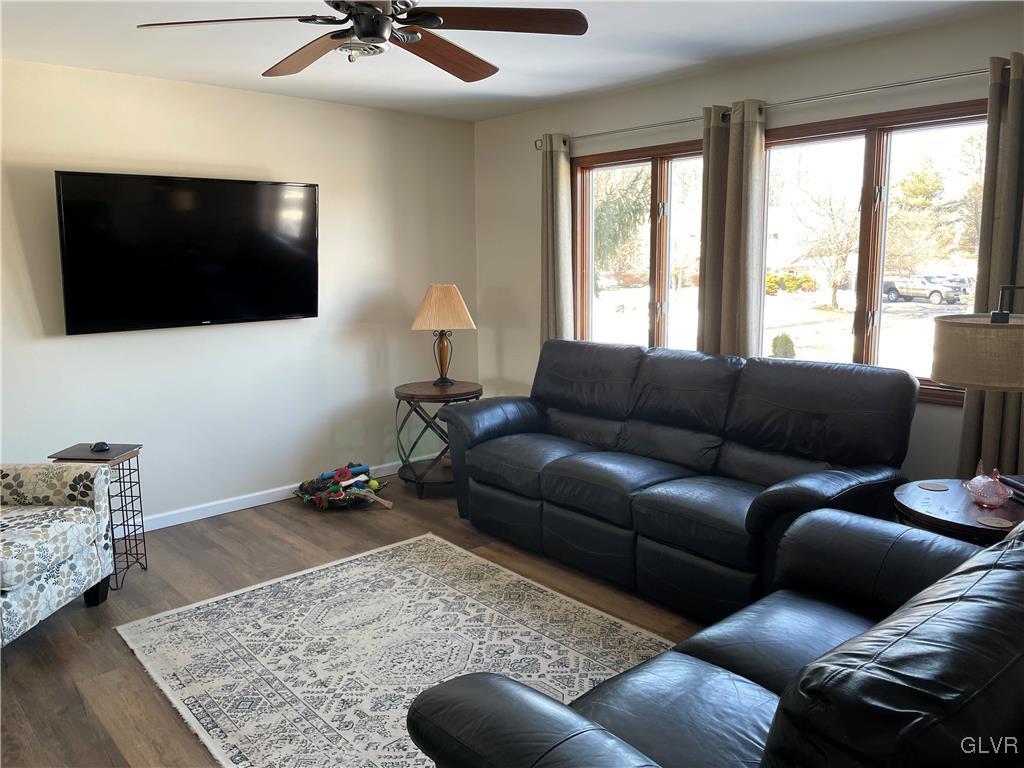 307 Gold Mill Road Wind Gap, PA 18091 - Photo 6 of 32 a living room with furniture and a flat screen tv