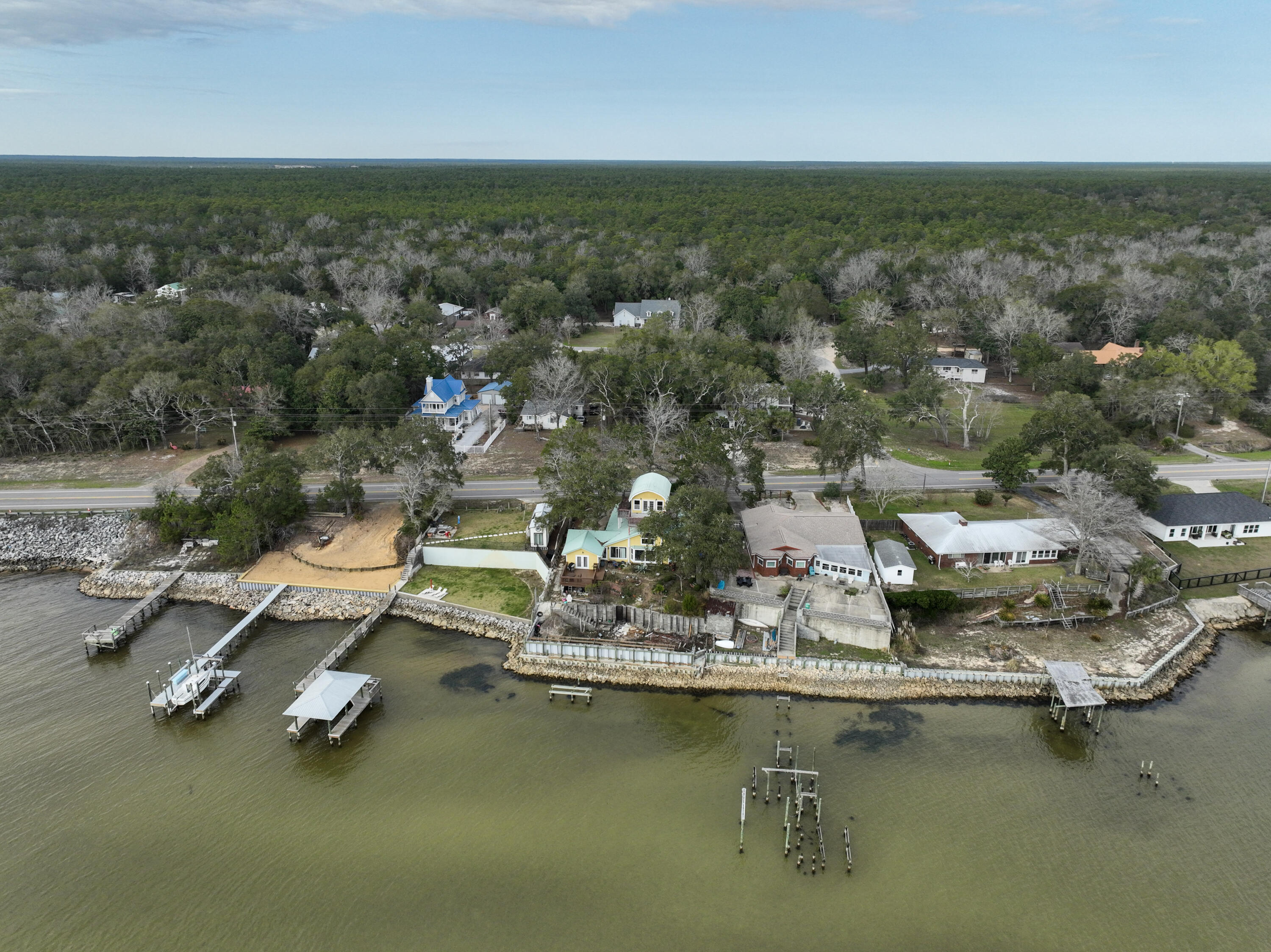 Lot 20 Satsuma Road Niceville, FL 32578 - Photo 35 of 35 an aerial view of residential houses with outdoor space and lake view