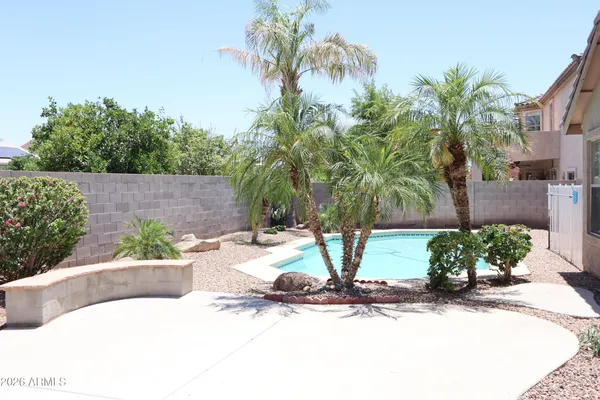 a view of a garden with potted plants