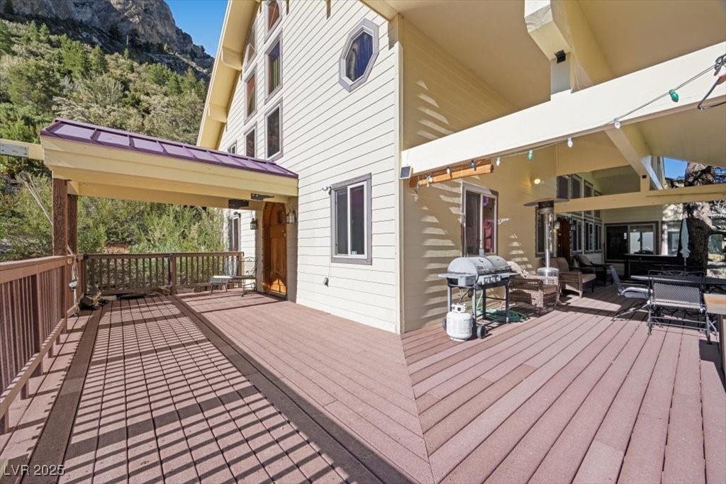 310 Kris Kringle Road Mount Charleston, NV 89124 - Photo 5 of 76 Low-maintenance Trex Decking