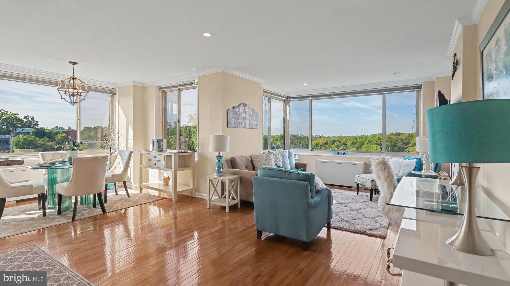 4000 Tunlaw Road Northwest, Unit 1111 Washington, DC 20007 - Photo 2 of 33 Open plan living room / dining area