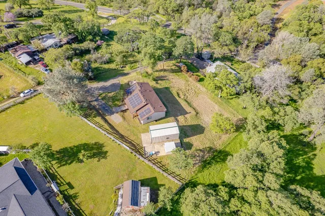a view of a city with an outdoor space