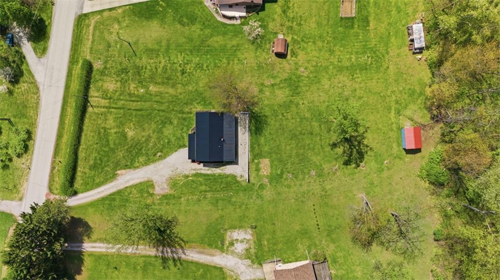 213 Fallen Timber Road Avella, PA 15312 - Photo 38 of 44 Ariel view that captures the acre lot and the brand-new roof.