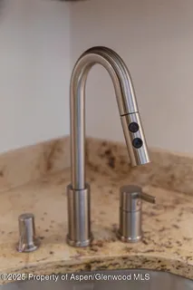 a close view of sink