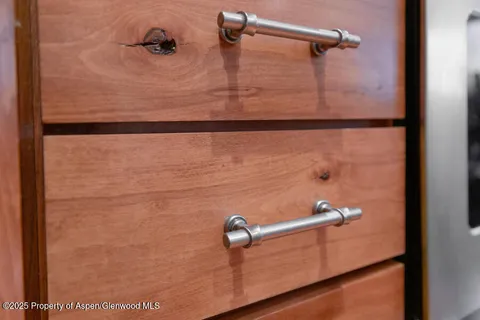a close view of a shower in bathroom