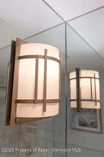 a view of a glass door