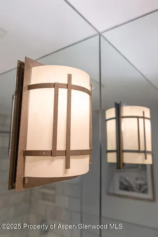 a view of a glass door