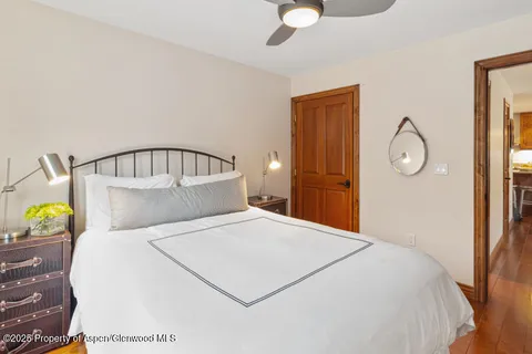 a view of wooden floor in a living room