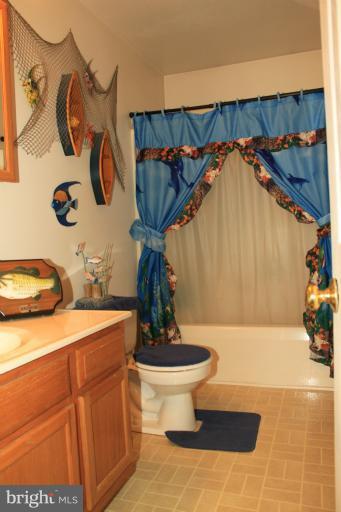 96 Yew Road Baltimore, MD 21221 - Photo 12 of 25 a bathroom with a sink a toilet and shower