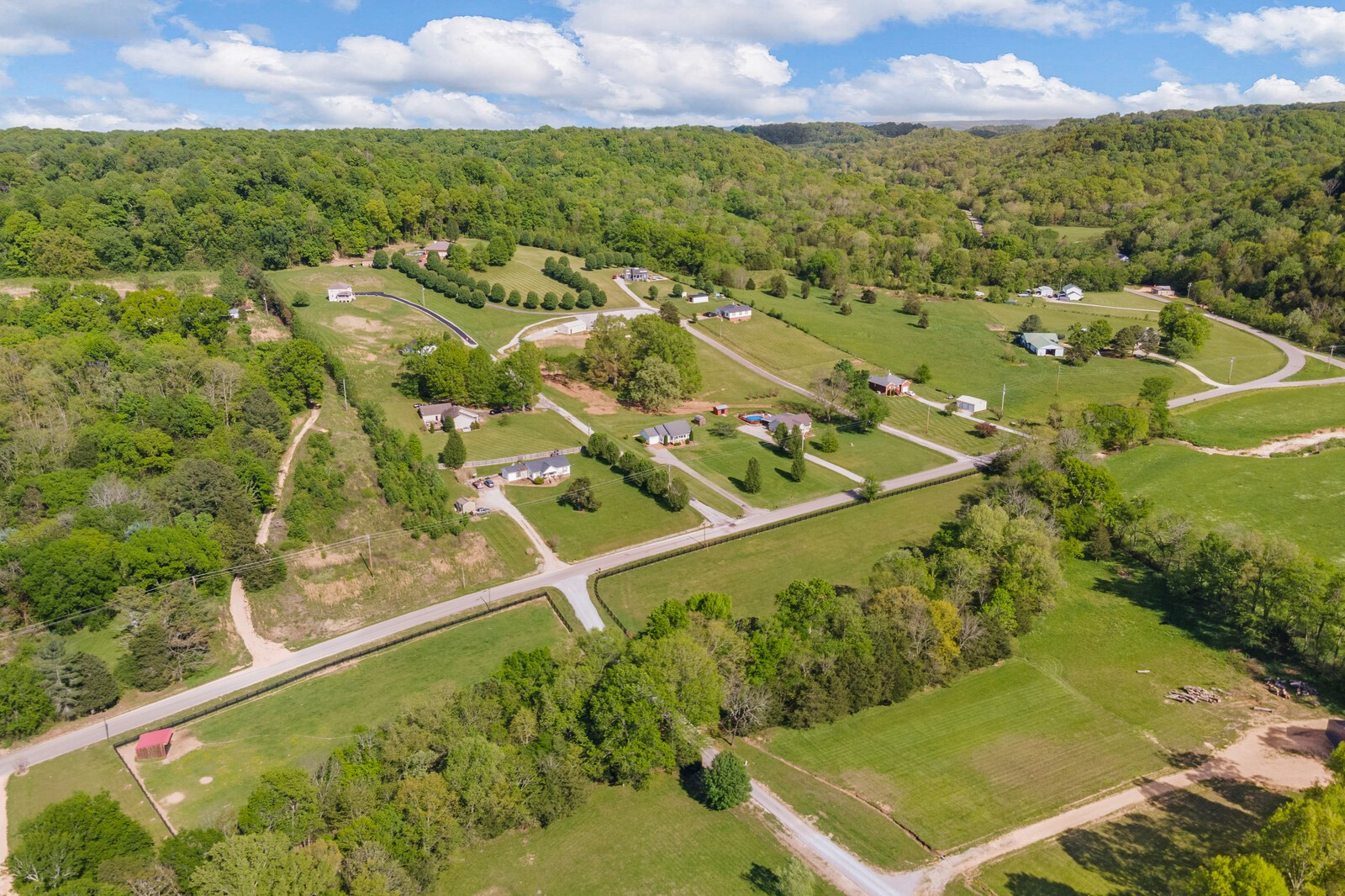 3850 Taylors Store Road Hampshire, TN 38461 - Photo 38 of 57 an aerial view of residential houses with outdoor space