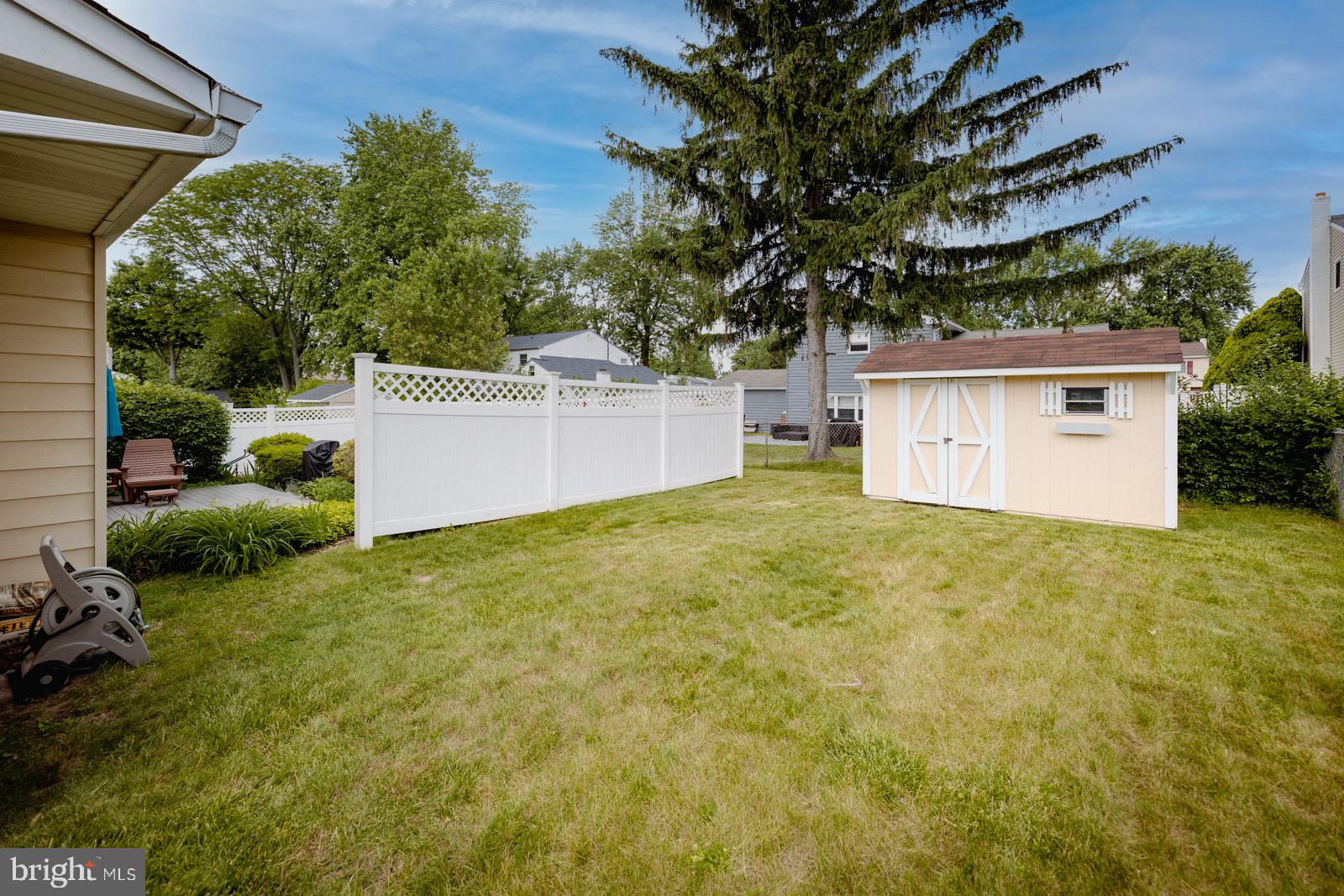 537 Cassingham Road Fairless Hills, PA 19030 - Photo 42 of 45 Side yard with shed on Right side of home