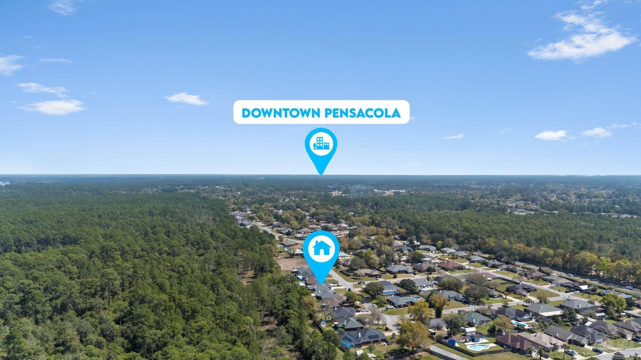 8046 Castle Pointe Way Pensacola, FL 32506 - Photo 40 of 40 a street view with tall trees