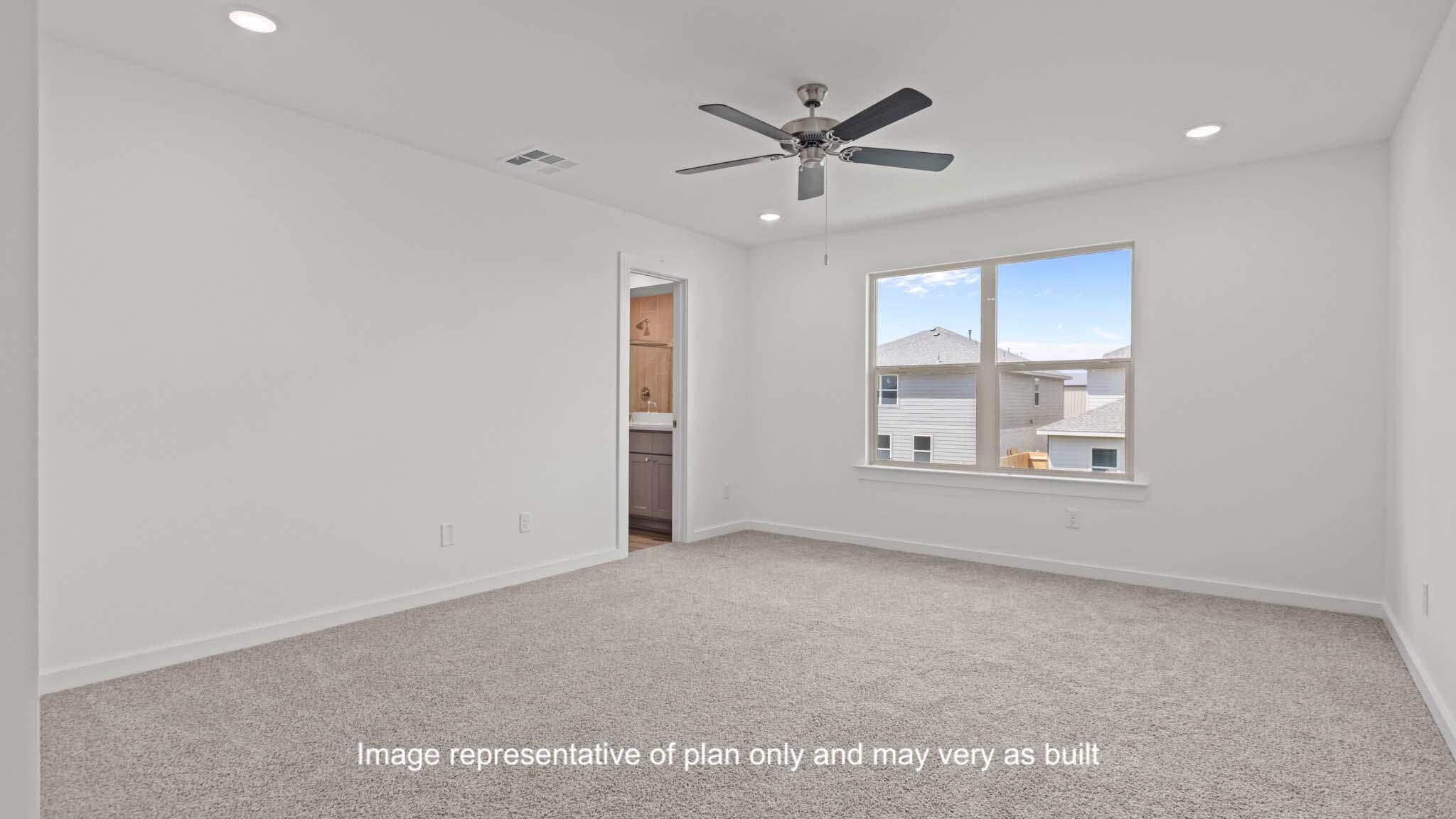 617 East 15th Street Wolfforth, TX 79382 - Photo 17 of 33 an empty room with windows and fan