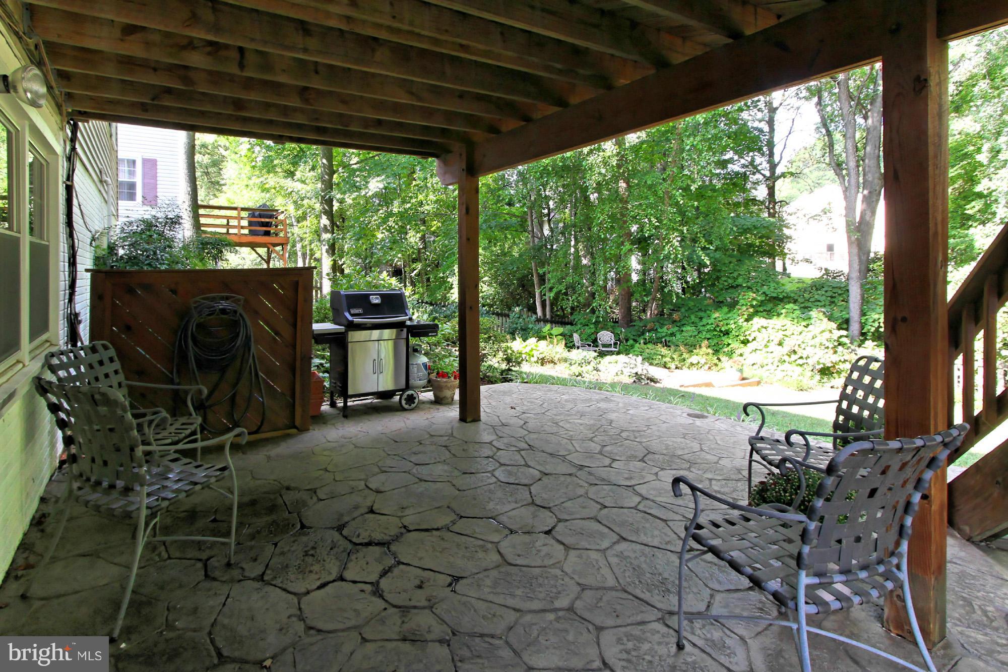 10154 Marshall Pond Road Burke, VA 22015 - Photo 25 of 30 Wonderful private patio under the deck