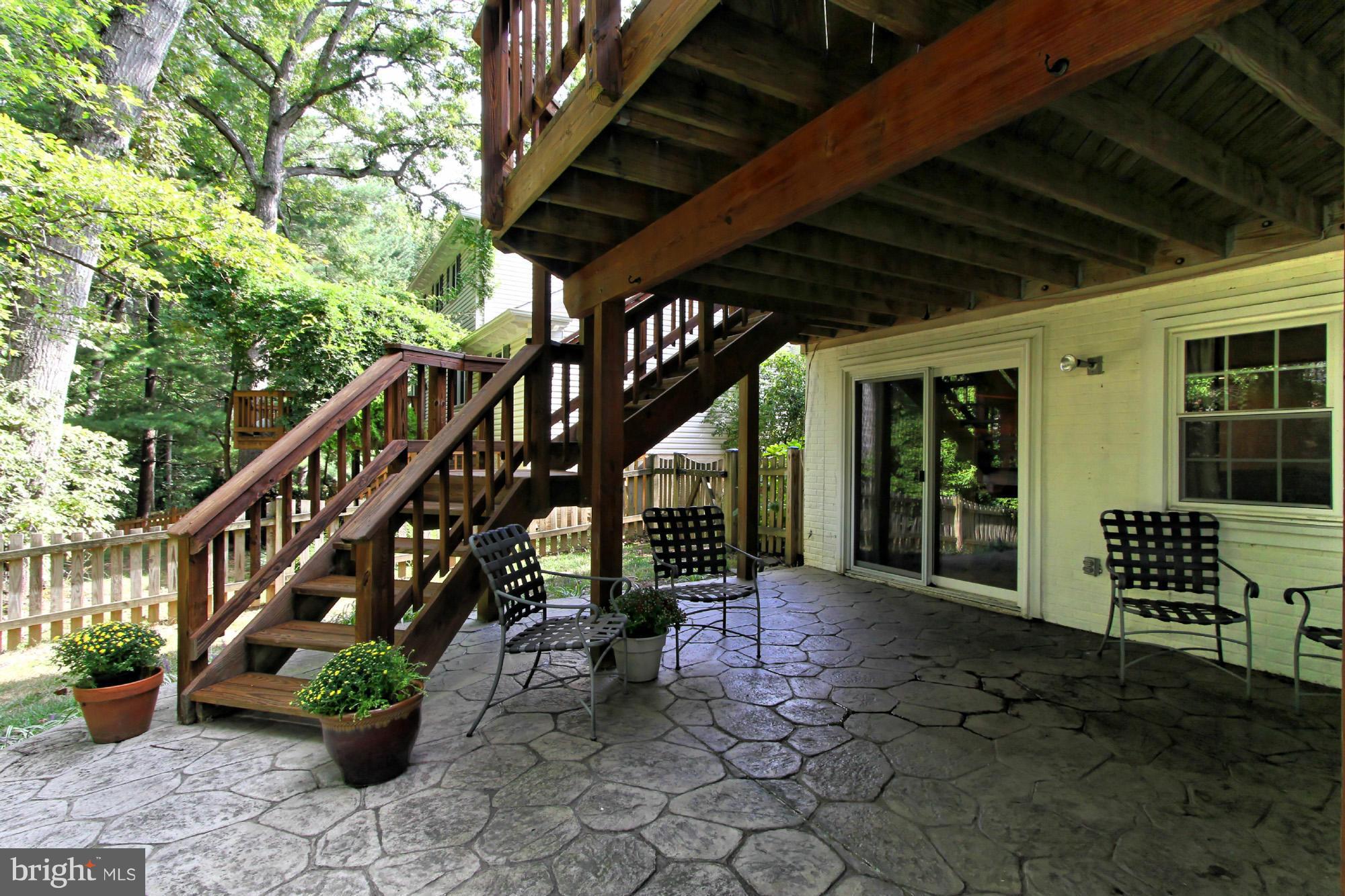 10154 Marshall Pond Road Burke, VA 22015 - Photo 26 of 30 Large deck w stairs to private backyard