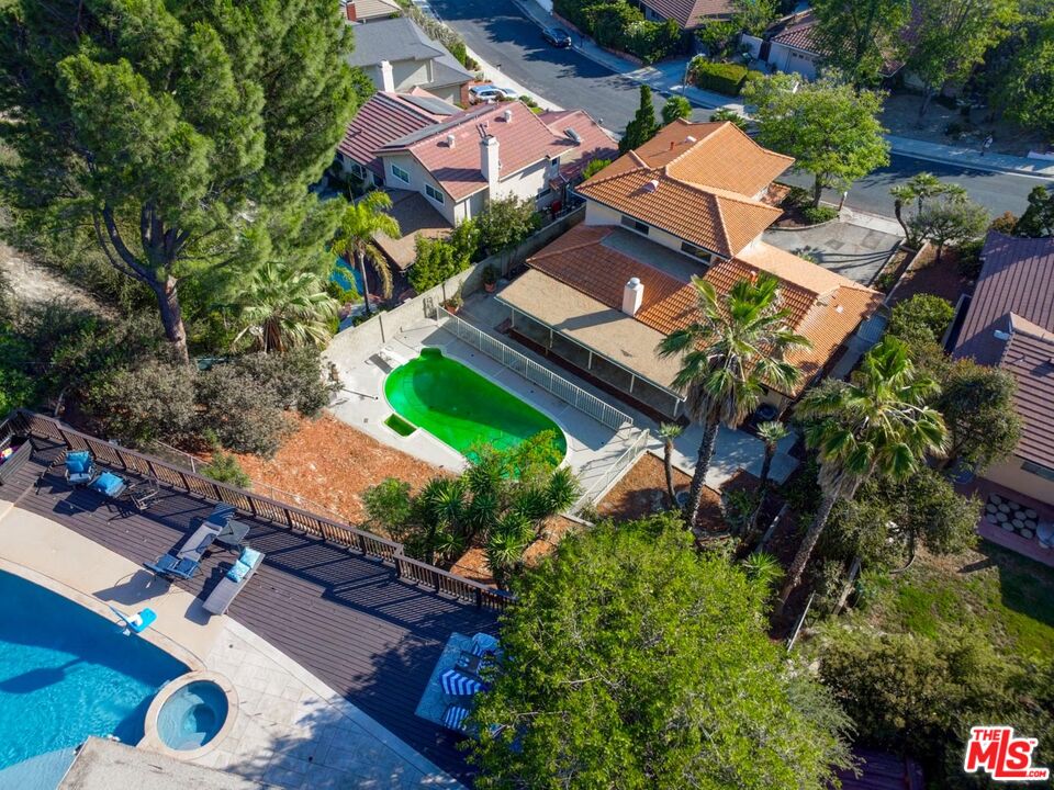 11258 Yolanda Avenue Porter Ranch, CA 91326 - Photo 5 of 46 an aerial view of residential house with outdoor space