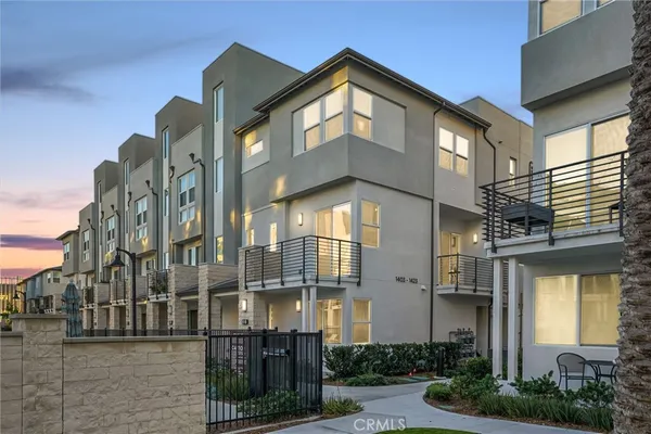 a view of a balcony with city view