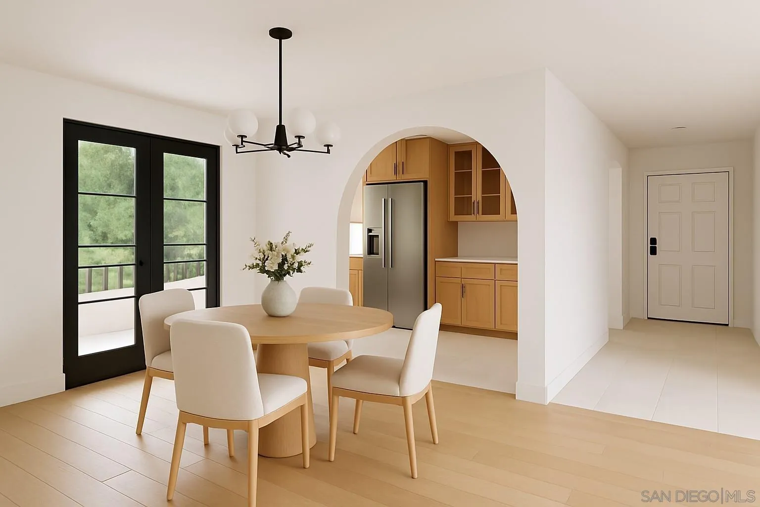 5665 Friars Road, Unit 232 San Diego, CA 92110 - Photo 13 of 30 a dining room with furniture window and wooden floor