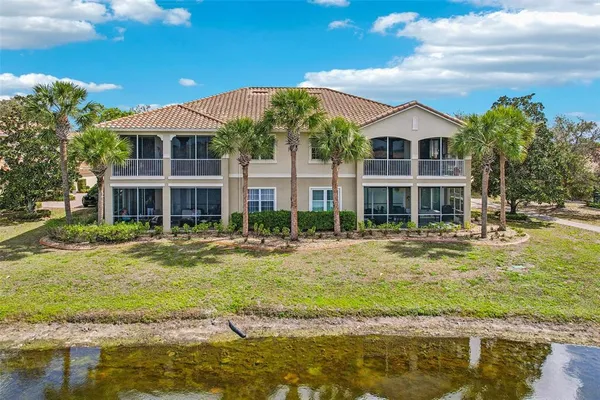 an aerial view of residential building with outdoor space