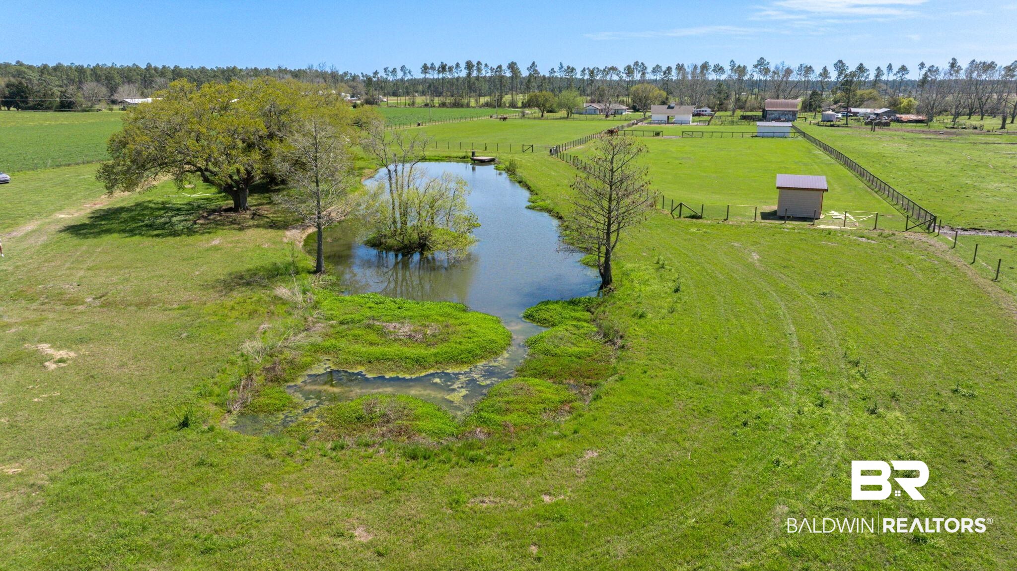 28475 Leiterman Road Elberta, AL 36530 - Photo 34 of 35 Drone / aerial view featuring a water view and a rural view