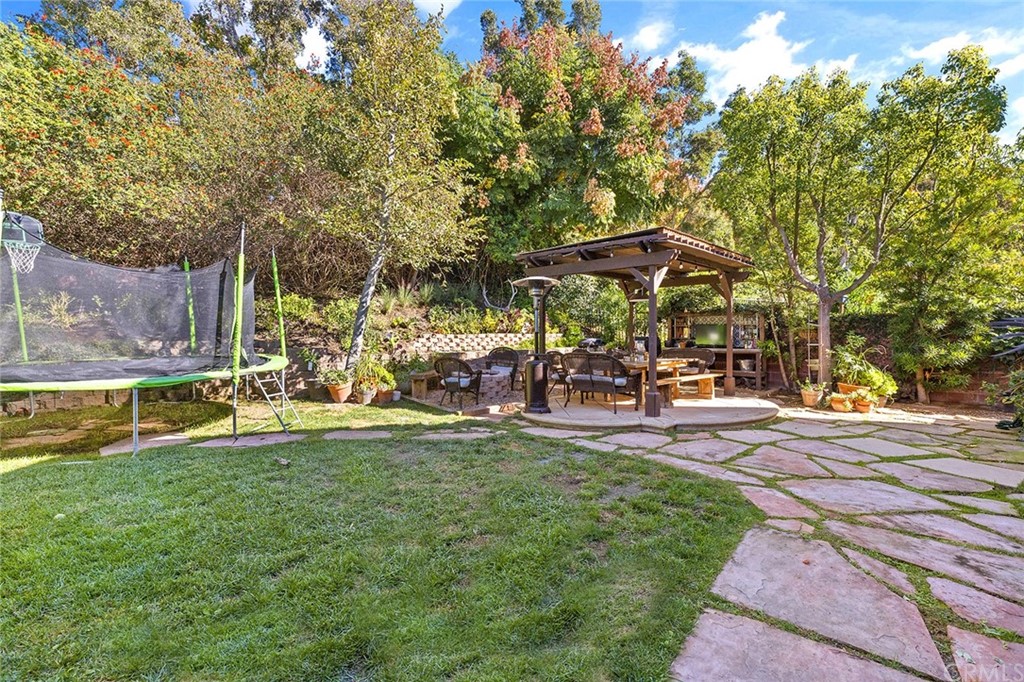 6 Pomegranate Street Ladera Ranch, CA 92694 - Photo 28 of 40 a view of a swimming pool with lawn chairs under an umbrella