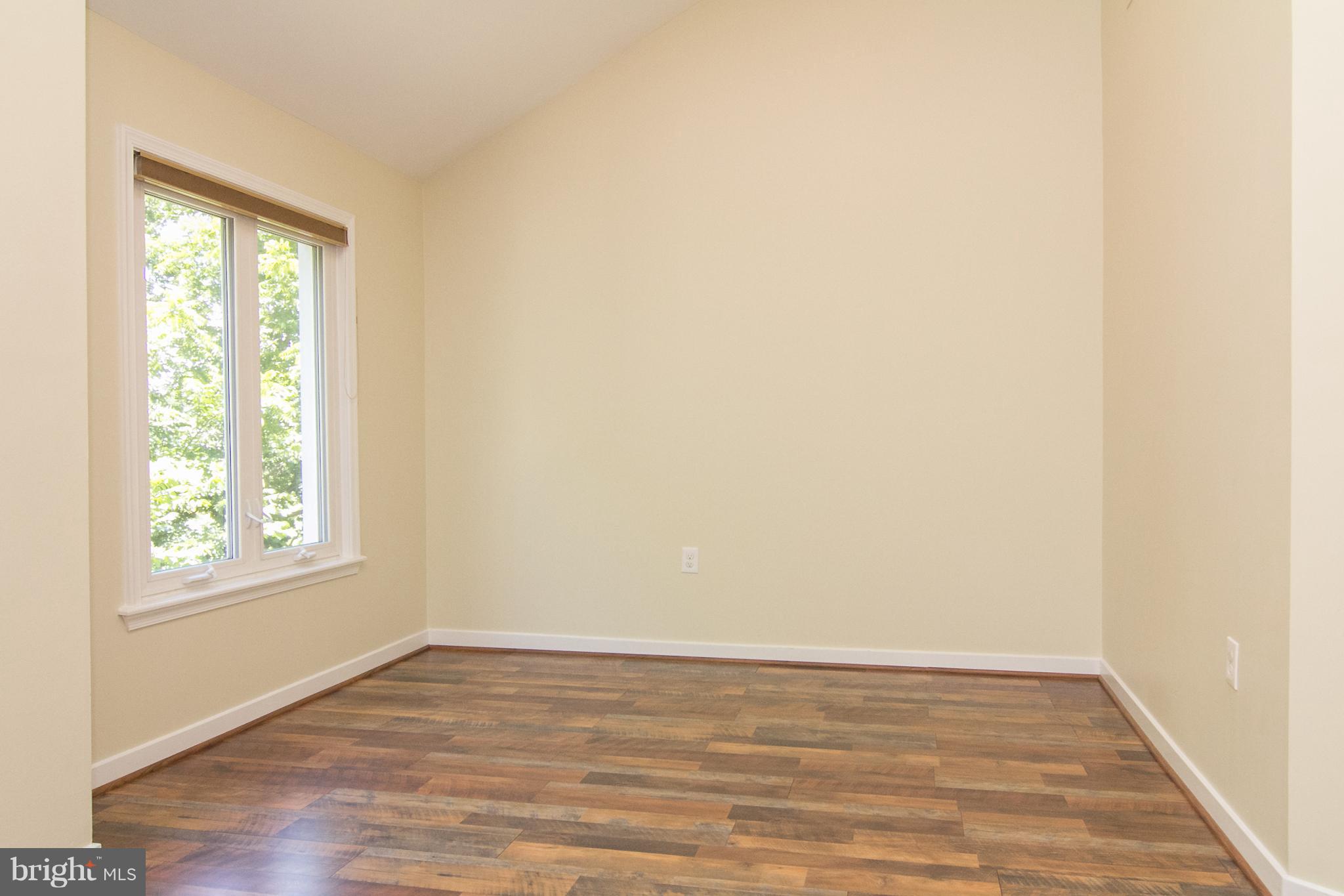 Dining Room with cathedral ceilings