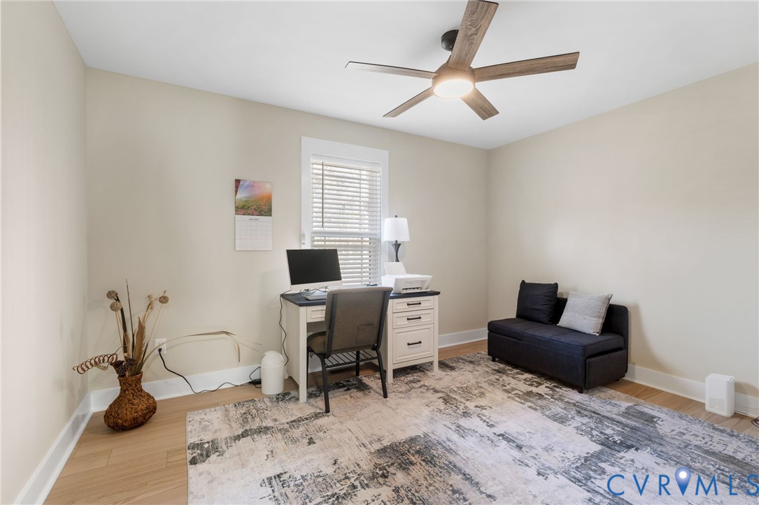 13545 Prince George Drive Disputanta, VA 23842 - Photo 12 of 18 Home office featuring light wood-style floors and