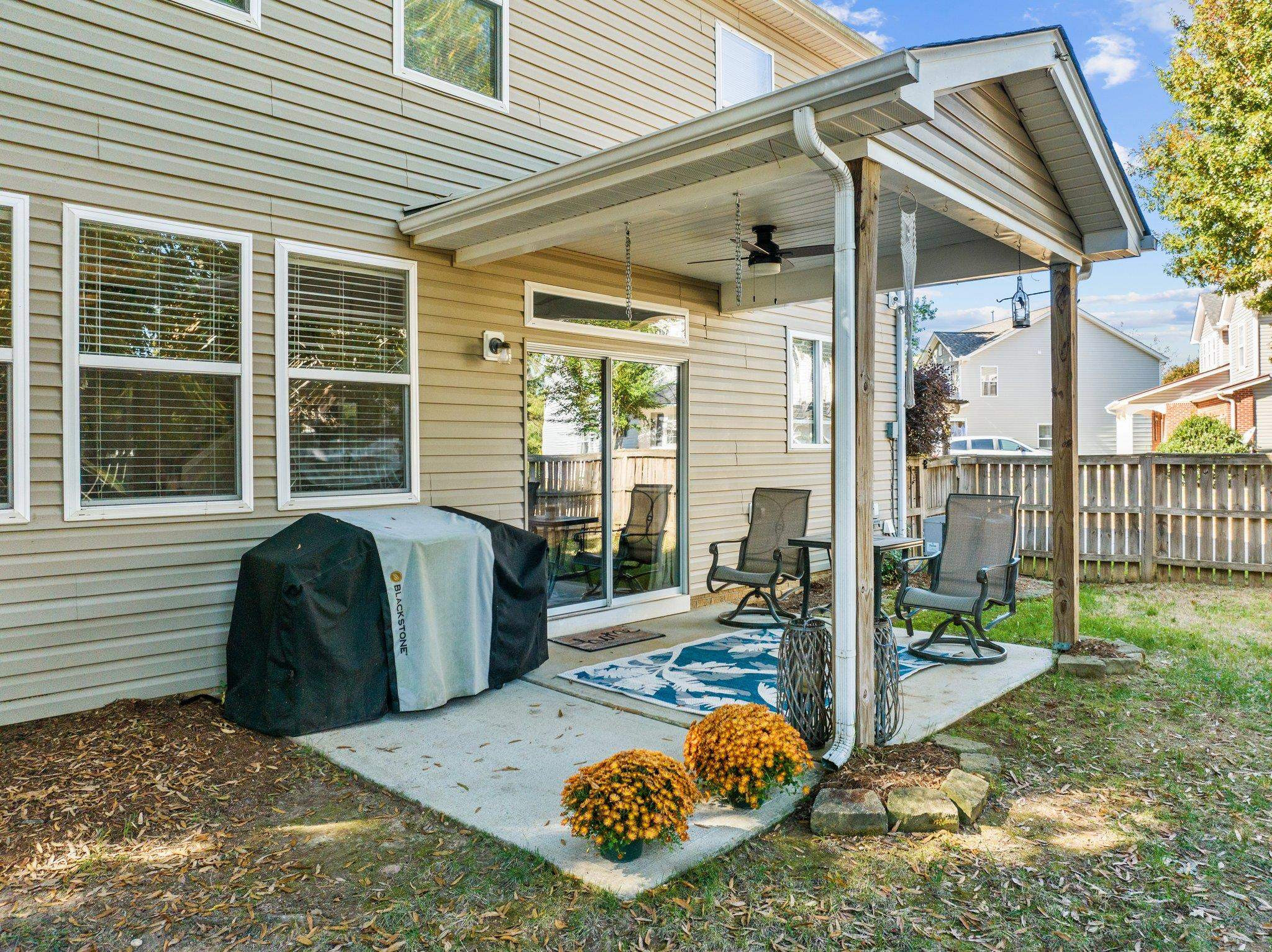 180 Solheim Lane Raleigh, NC 27603 - Photo 32 of 39 a backyard of a house with seating space