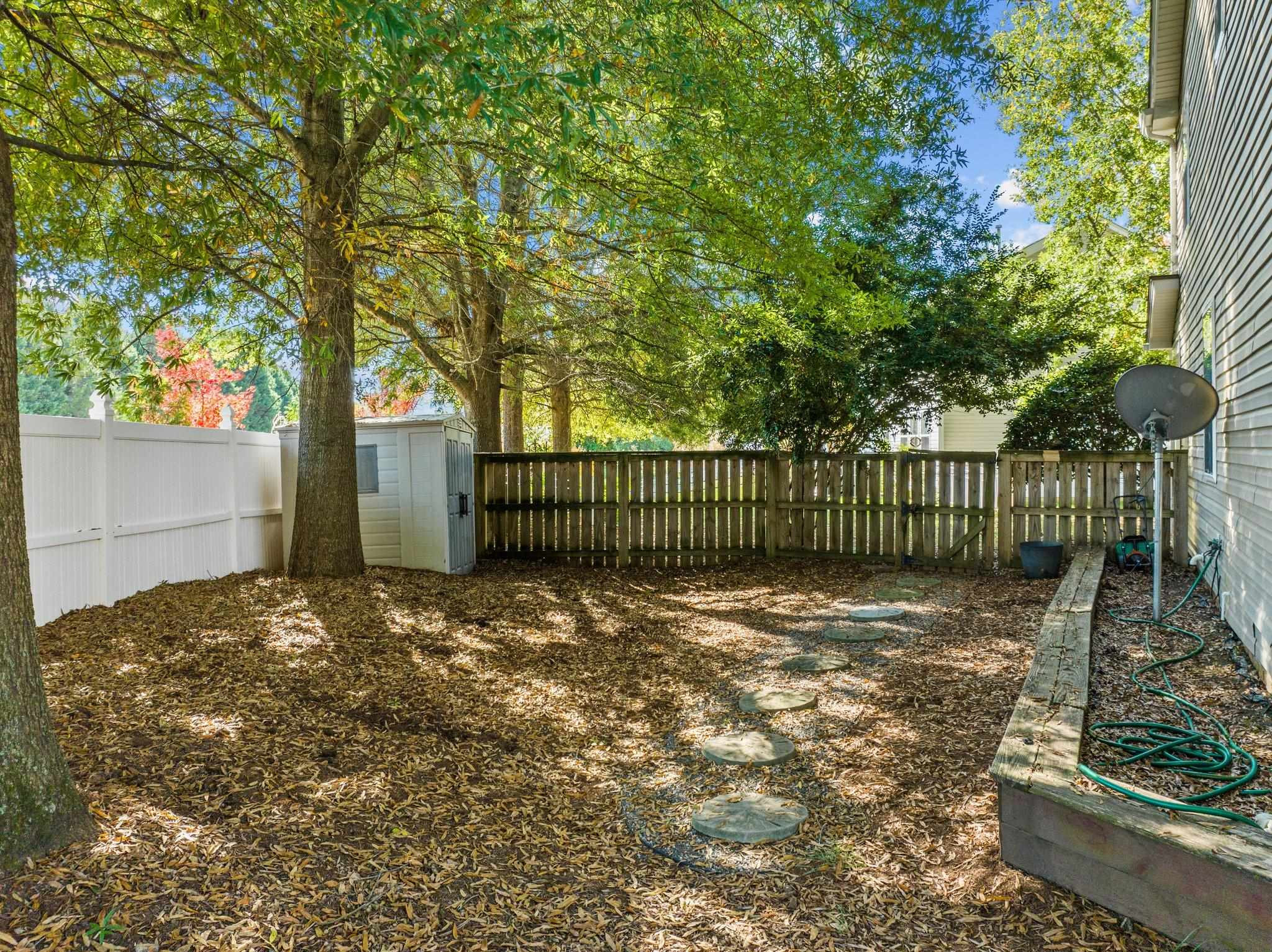 180 Solheim Lane Raleigh, NC 27603 - Photo 33 of 39 a view of a yard with plants and trees