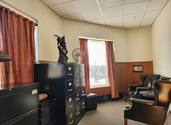 a room with gym equipment