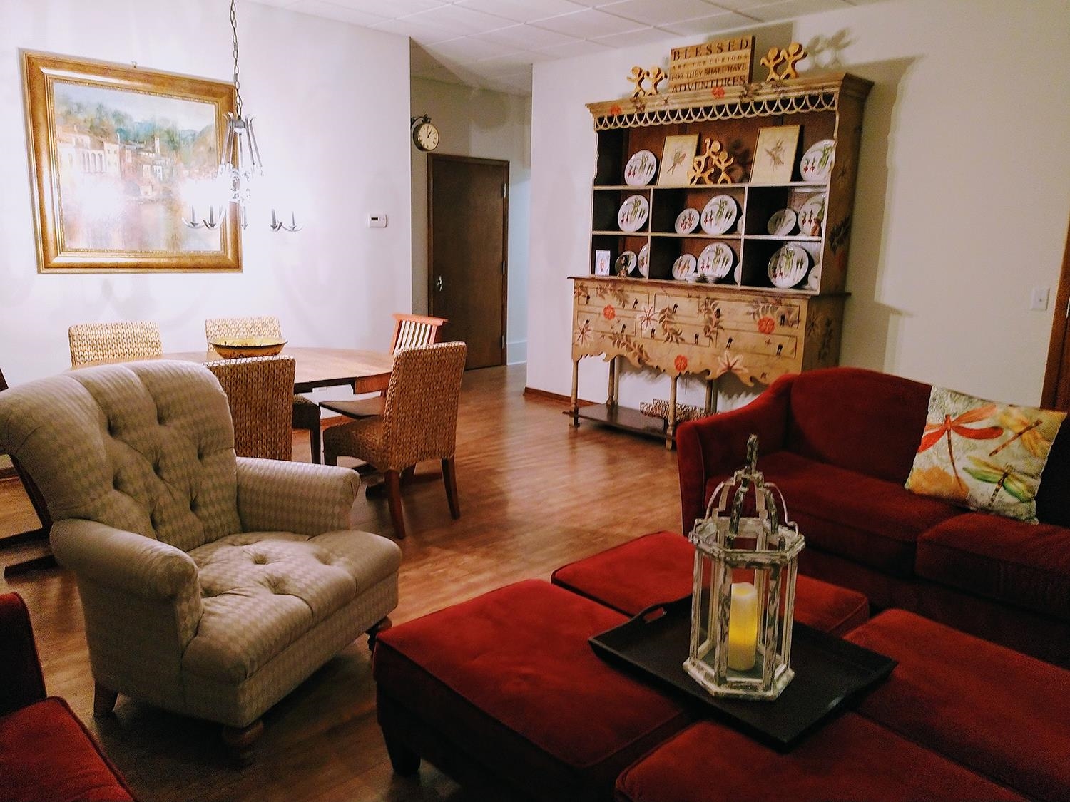 102 East Market Street Mount Carroll, IL 61053 - Photo 39 of 48 a living room with furniture and a wooden floor