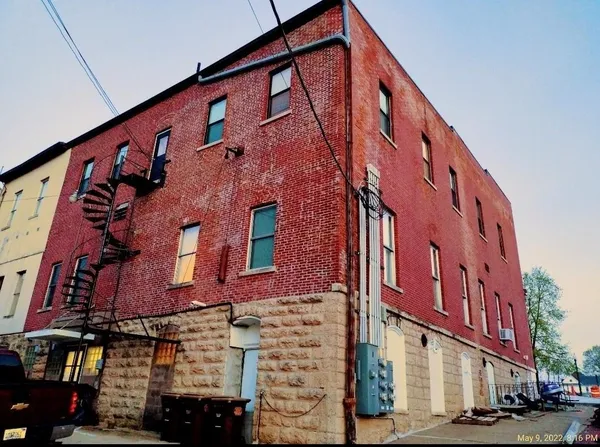 a front view of a building