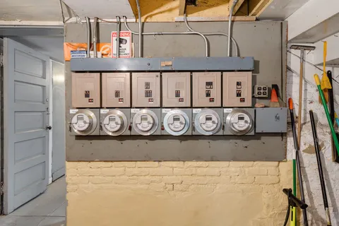 a close up of a wall