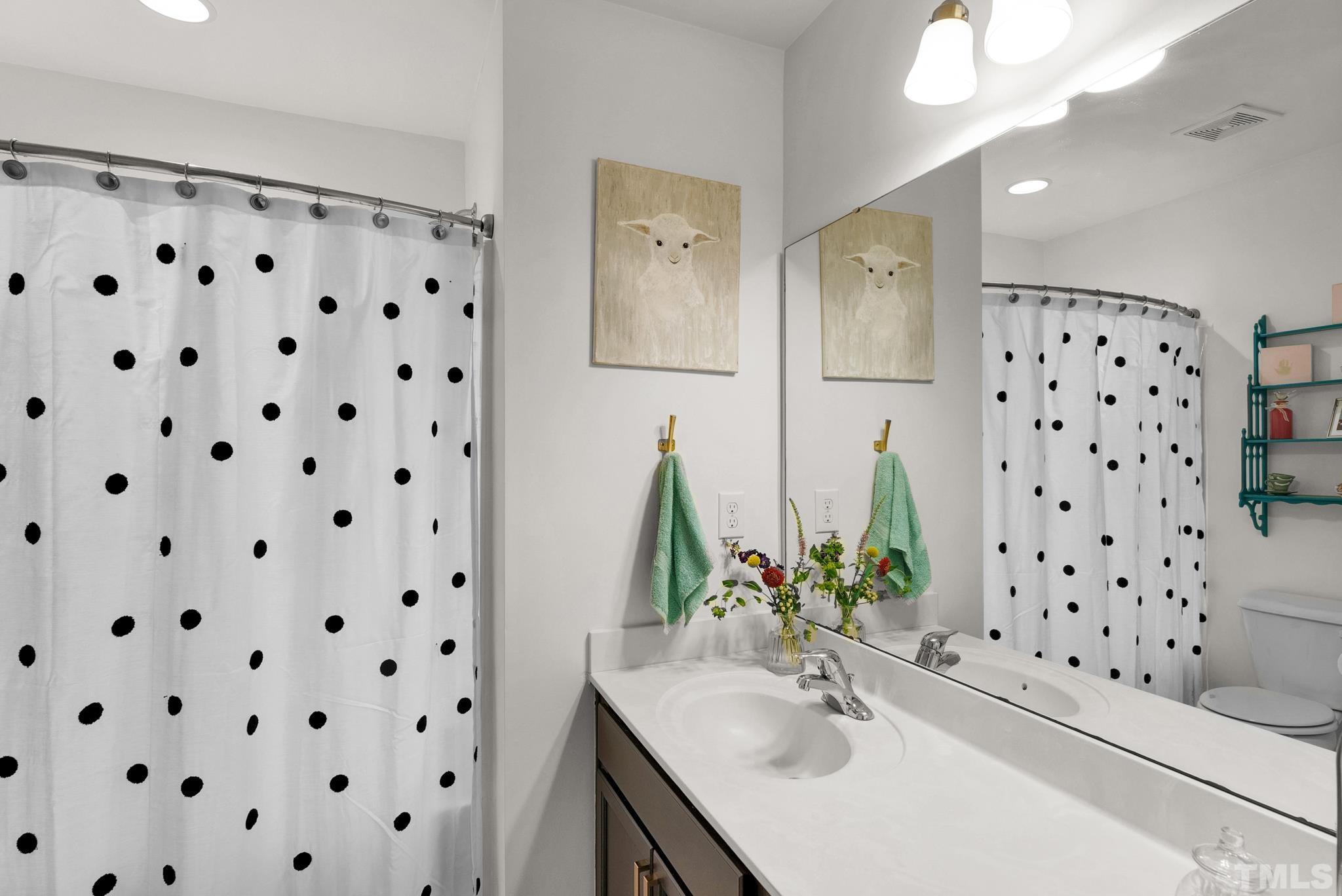 1004 Grand Ridge Drive Rolesville, NC 27571 - Photo 10 of 24 a bathroom with a sink and a mirror