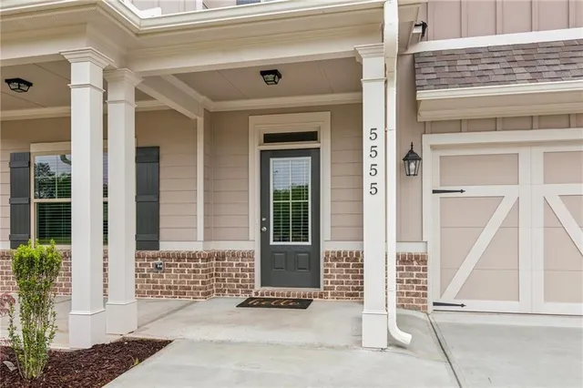 front view of a house with a window