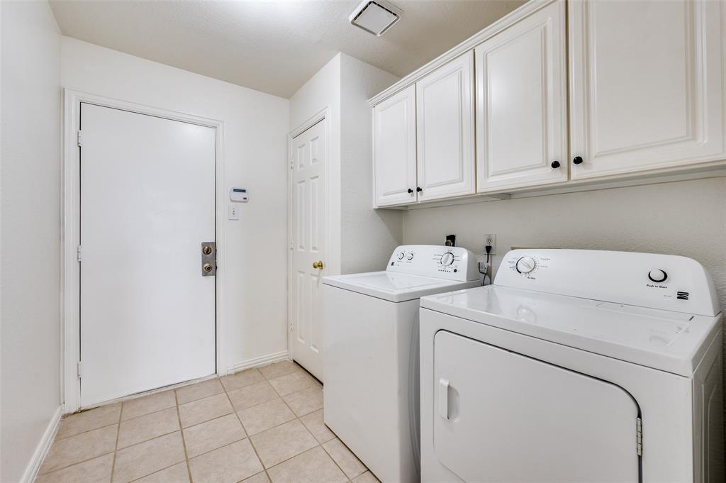 9611 Cliffside Drive Irving, TX 75063 - Photo 22 of 24 a view of storage and utility room with washer and dryer