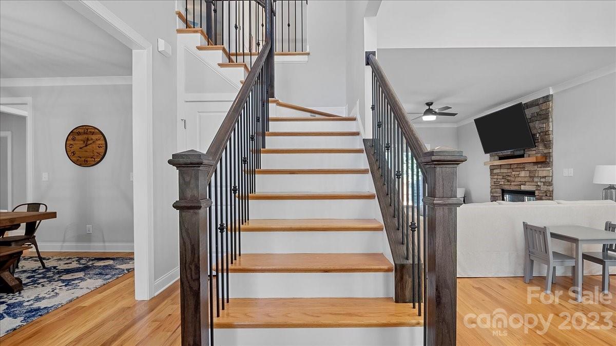 10154 Jim Sossoman Road Midland, NC 28107 - Photo 16 of 44 a view of entryway and hall with wooden floor