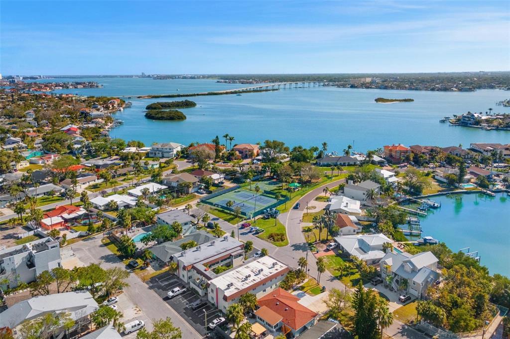 2704 2nd Street, Unit 2 Indian Rocks Beach, FL 33785 - Photo 21 of 32 a view of a city and ocean view