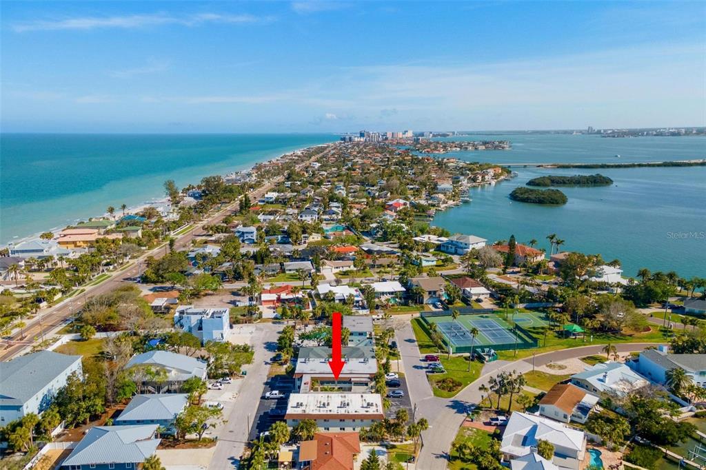 2704 2nd Street, Unit 2 Indian Rocks Beach, FL 33785 - Photo 24 of 32 an aerial view of a city