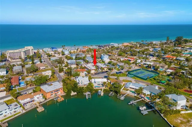 an aerial view of a city