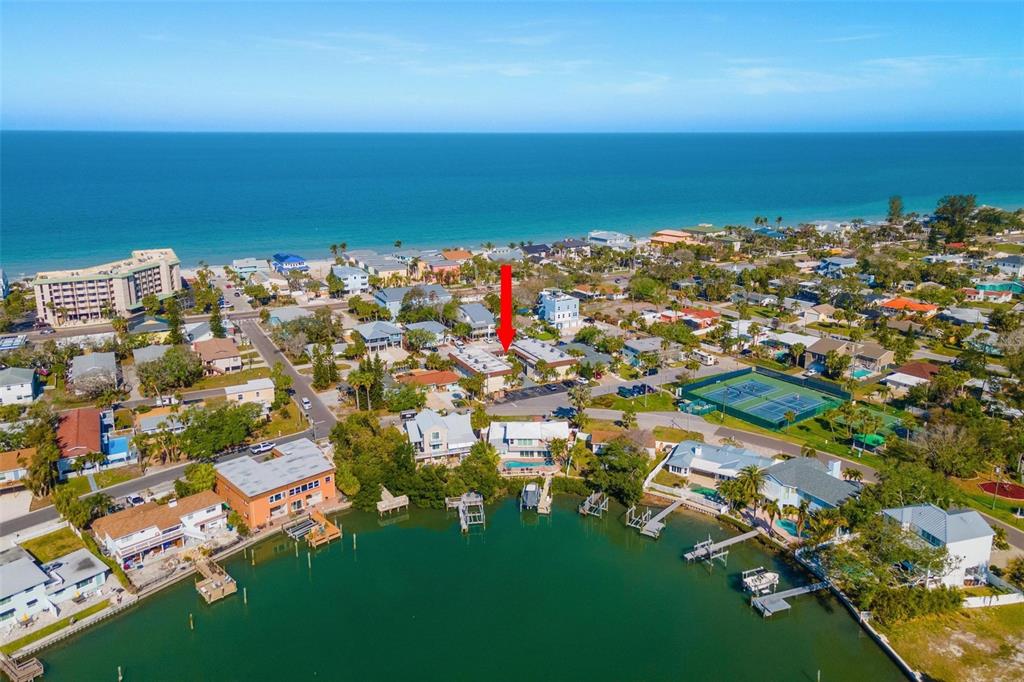 2704 2nd Street, Unit 2 Indian Rocks Beach, FL 33785 - Photo 26 of 32 view of city and ocean